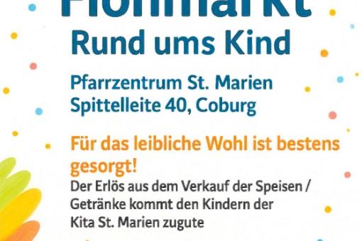 Flyer für den Flohmarkt in der Kita