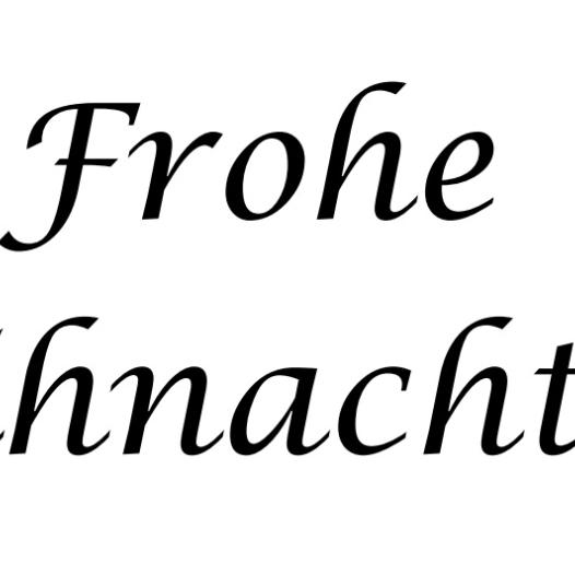 Frohe Weihnachten
