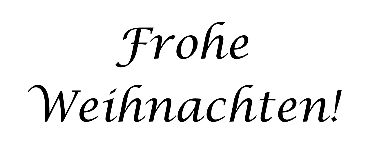 Frohe Weihnachten